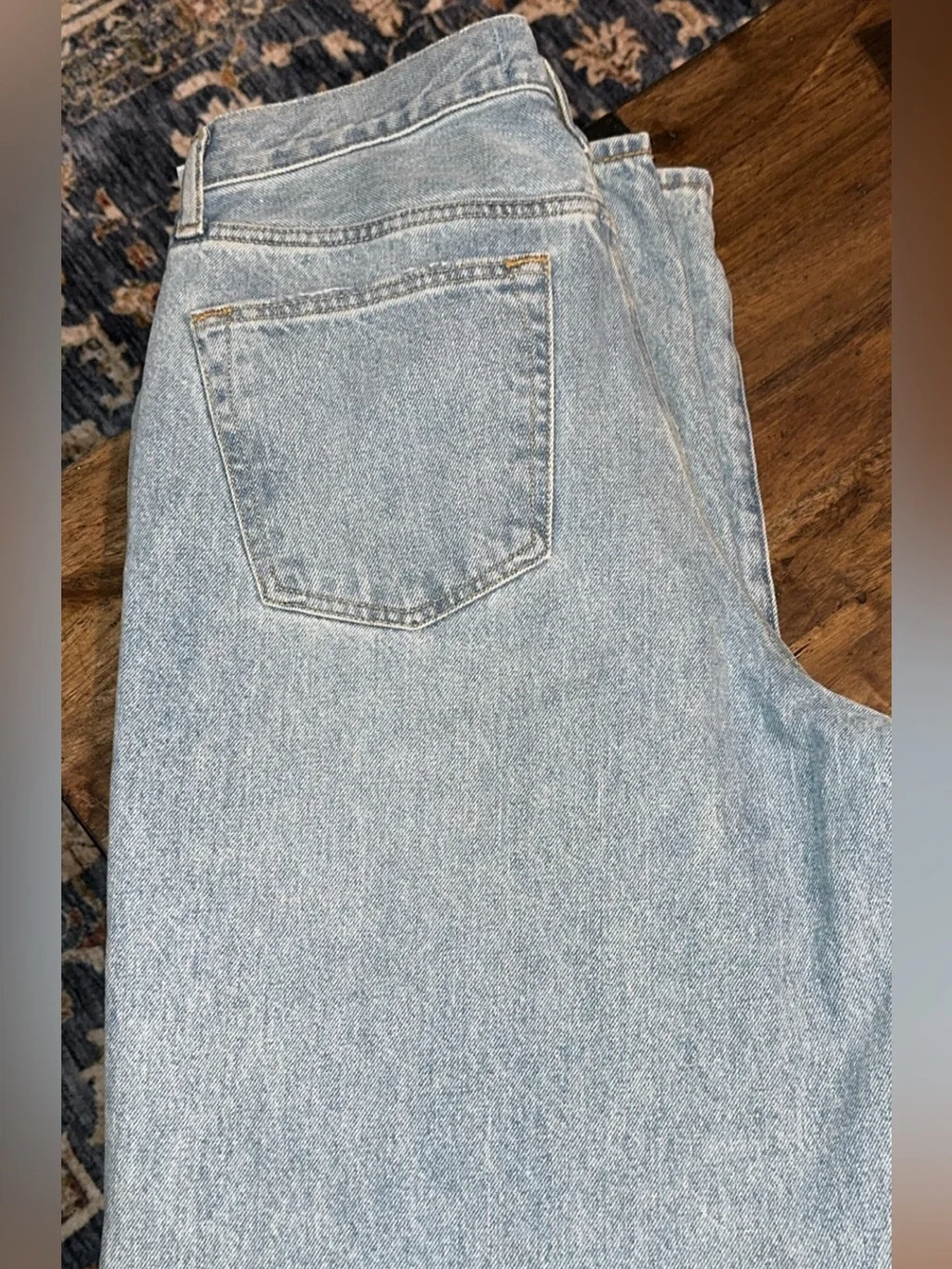 NWT Abercrombie & Fitch A&F men’s jeans authentic rigid denim ultra baggy 31x34